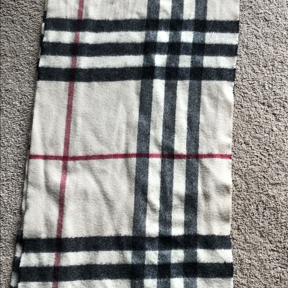 Authentic Burberry Check Cashmere Scarf